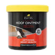 Black and red labeled container with yellow lid showing lincoln classic hoof ointment optimises hoof health