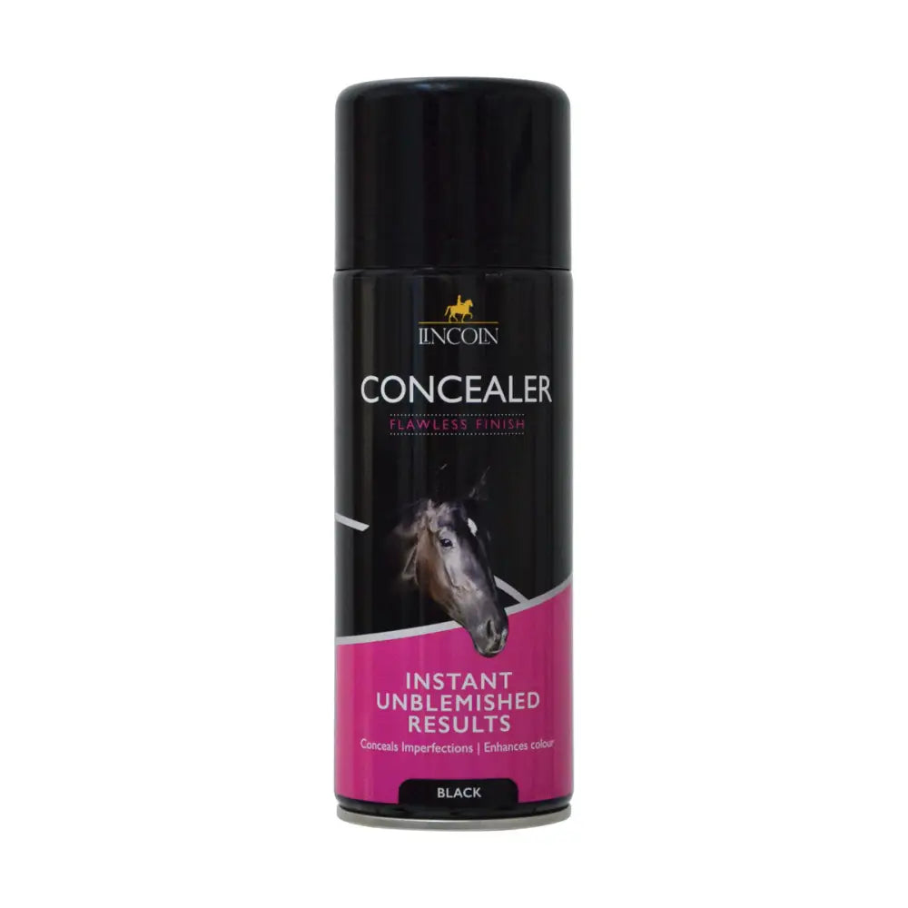 Lincoln Concealer Spray Aerosol Black 400ml Horse Make Up Barnstaple Equestrian Supplies