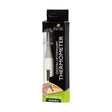 Lincoln digital veterinary thermometer in white and gray with accurate digital thermometer design, packaged for easy handling