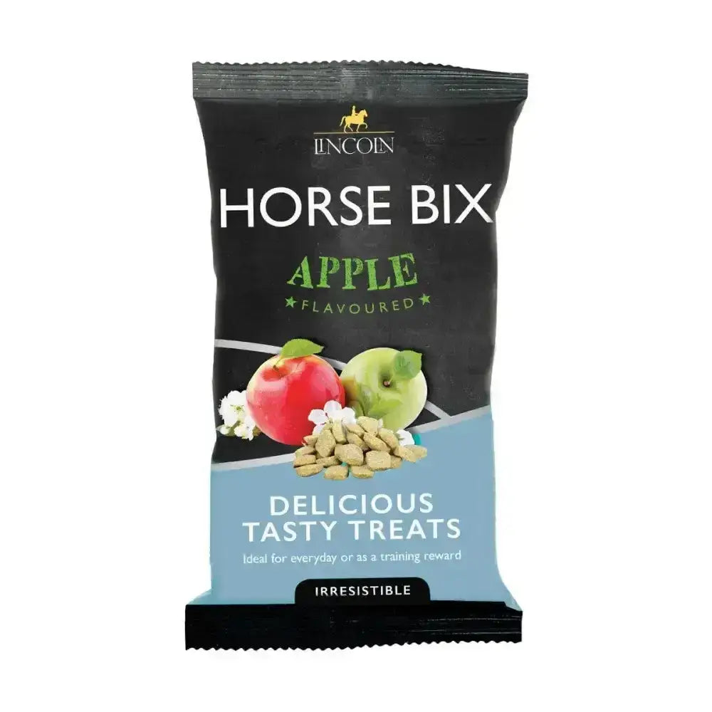 Black and blue packaged lincoln horse bix apple flavored horse treats naturally flavoured titbit for horses