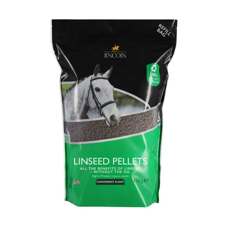 Lincoln Linseed Pellets Refill Pouch 1.5kg Horse Vitamins & Supplements Barnstaple Equestrian Supplies