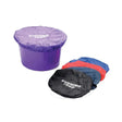Purple lincoln morning feed plastic bucket with matching feed bucket cover and elasticated hem fits snugly