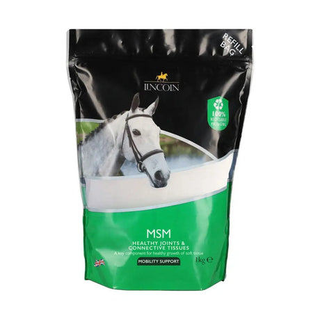 Lincoln MSM Refill Pouch 1kg Equine Joint Supplements Barnstaple Equestrian Supplies