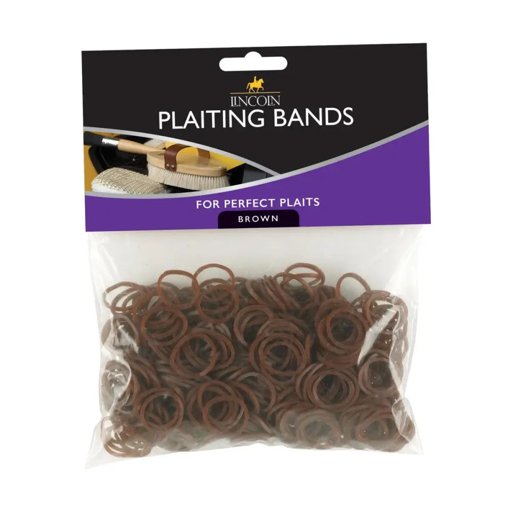 Lincoln Plaiting Bands Brown Plaiting Bands Barnstaple Equestrian Supplies