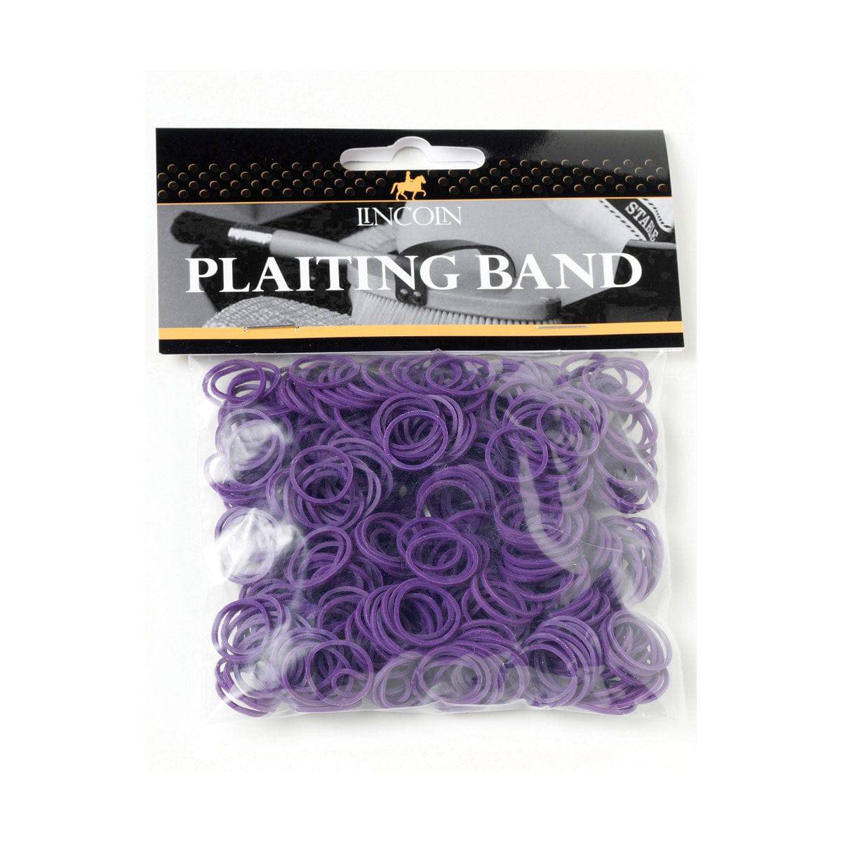 Lincoln Plaiting Bands Purple 