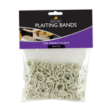 Lincoln Plaiting Bands x-20-White 