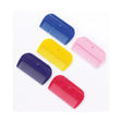 Set of five colourful plastic mane combs in blue yellow pink purple and red by Lincoln plastic mane