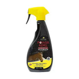 Black plastic lincoln power repel spray bottle with yellow trigger for ultimate strength insect fly repellent with deet + pmd
