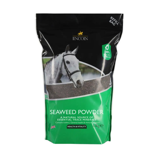 Lincoln Seaweed Powder Refill Pouch 1.5kg Horse Hoof Supplements Barnstaple Equestrian Supplies