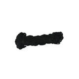A coiled black mesh lincoln small holed hay net showing a tight textured pattern perfect for extra large hay nets