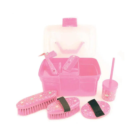 Lincoln Star Pattern Grooming Kit Pink Grooming Kits Barnstaple Equestrian Supplies