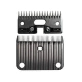 Black metal lister clipper blades a2 ac medium blades with fine teeth and mounting holes for general grooming use