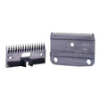 Black and silver metal lister clipper blades a2f ac fine with textured finish and precise teeth for slick shearing sheep