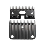 Black metal lister clipper blades ca2 ac coarse with precise teeth and mounting holes for electric clippers