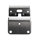 Black metal lister clipper blades ca2 ac coarse blades with textured surface and precise toothed edges for electric clippers