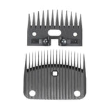 Black metal lister wizard wool comb attachments with textured surface and precise teeth for wool blade set use