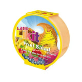 Yellow circular container of little likit fruit salad horse treats refill pack for mouth-wateringly tasty likit toys