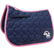 Little Unicorn Saddle Pad by Little Rider Navy/Pink Pony/Cob Saddle Pads & Numnahs Barnstaple Equestrian Supplies