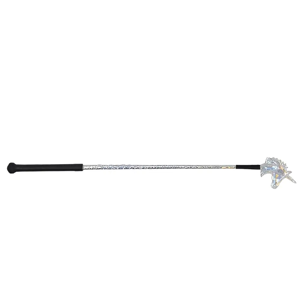 Little Unicorn Shimmer Riding Whip by Little Rider Silver Riding Crops & Whips