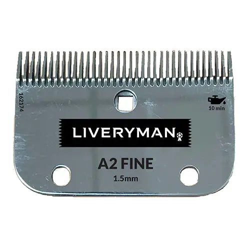 Liveryman A2 Clipper Blades Set Cutter & Comb Fine 1.5mm Clipper Blades