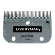 Silver metal liveryman a2 blade with fine teeth 1.5mm from blade set cutter and comb fine collection