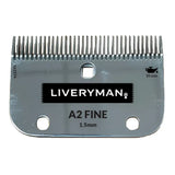 Silver metal liveryman a2 blade with fine teeth 1.5mm from blade set cutter and comb fine collection
