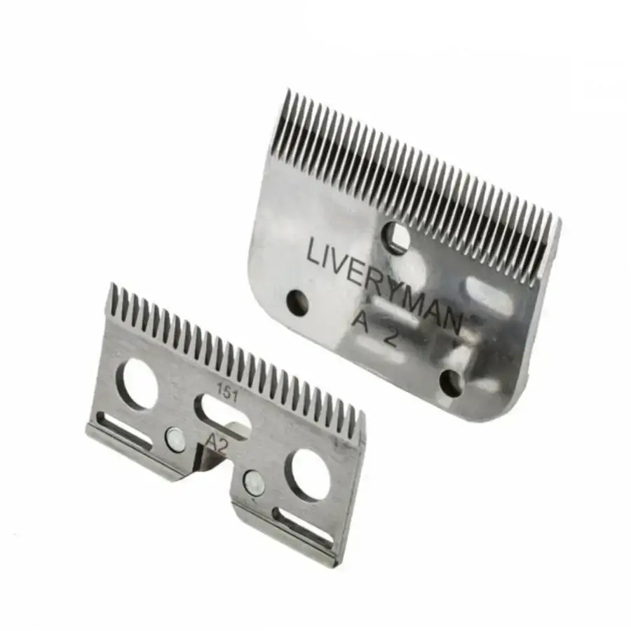 Silver metallic lister fit blade set cutter with fine teeth and engraved liveryman a2 for precise grooming