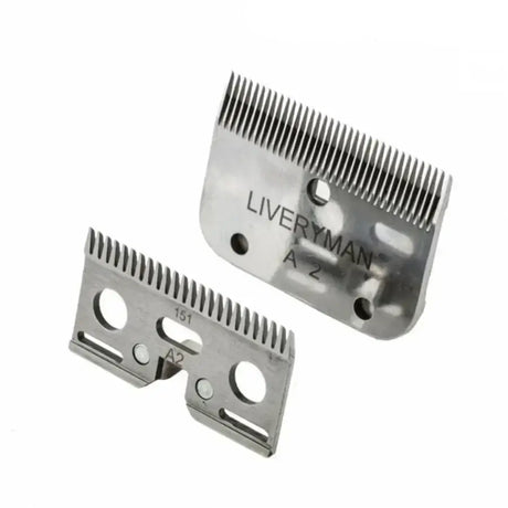 Silver metallic lister fit blade set cutter with fine teeth and engraved liveryman a2 for precise grooming