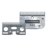Liveryman A22 Clipper Blade Set Cutter & Comb 1mm Clipper Blades