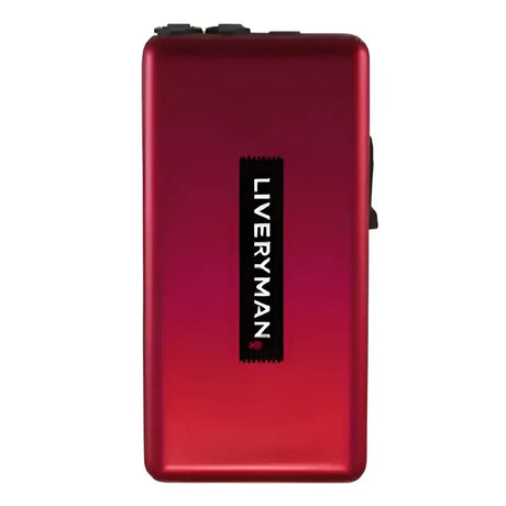 Red metallic liveryman black beauty portable speaker with liverman label features powerlitium-ion battery for clipping time