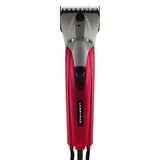 Red and silver liveryman black beauty mains power electric clipper with brushless motor and ergonomic design
