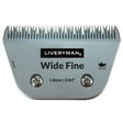Silver liveryman clipper blades wide fine comb attachment with 1.0mm cutting width and two mounting screws