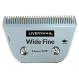 Silver liveryman clipper blades snap-on a5 blade wide fine with 2.4mm spacing and two mounting screws for harmony plus