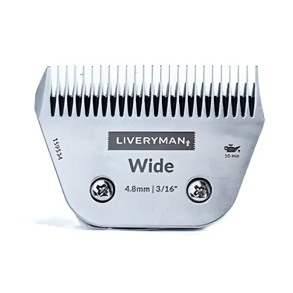 Silver metallic liveryman clipper blades snap-on A5 blade wide fine with 4.8mm spacing for precise grooming