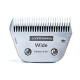 Silver metallic liveryman clipper blades snap-on A5 blade wide fine with 4.8mm spacing for precise grooming
