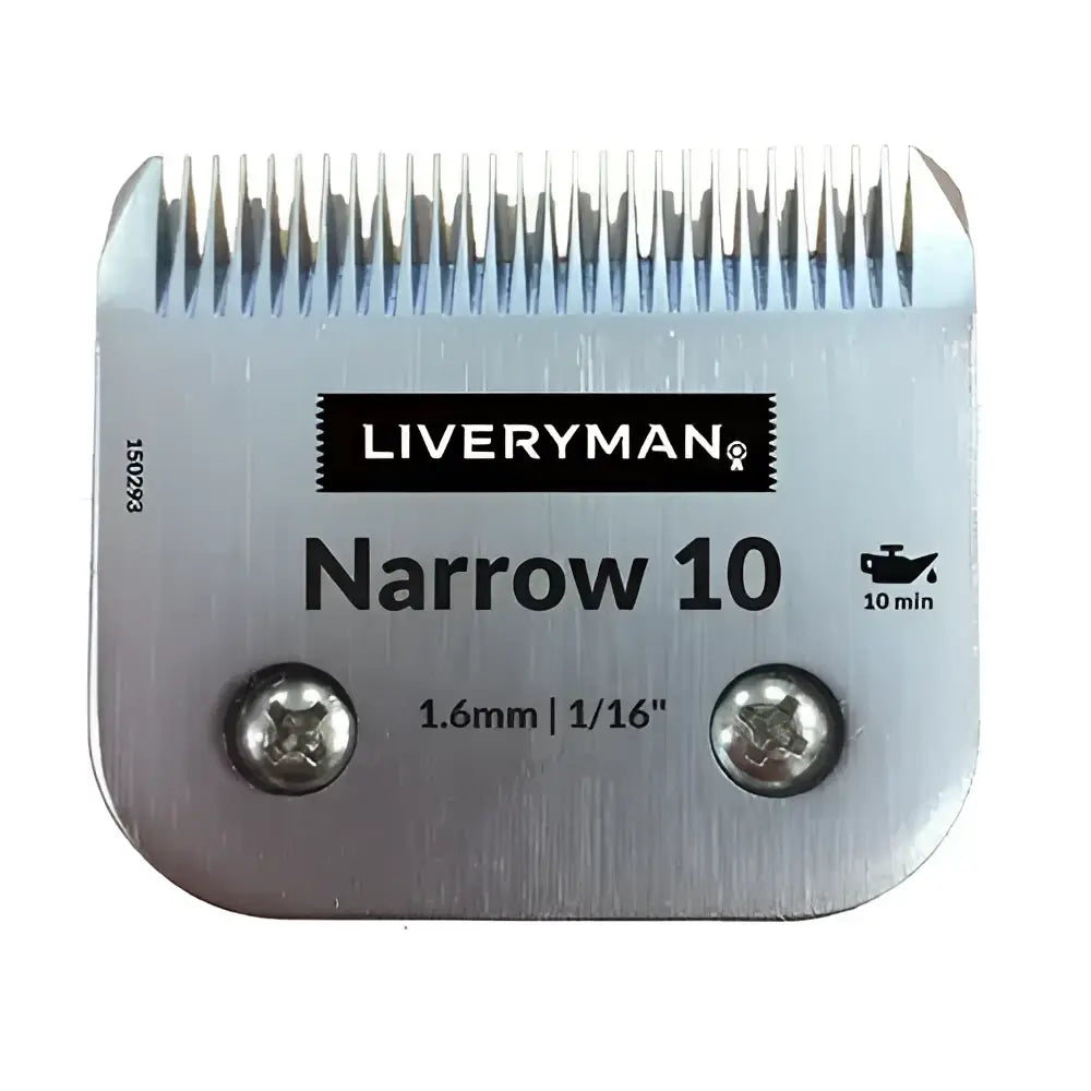 Silver metallic liveryman clipper blades snap-on a5 narrow comb attachment with 1.6mm cutting height and two screws