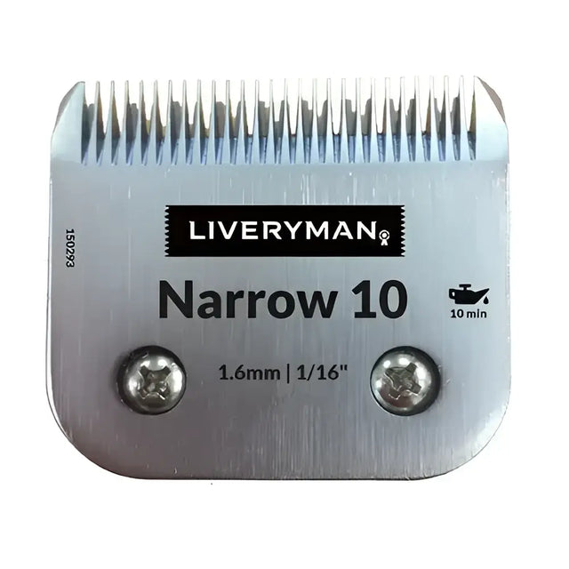 Silver metallic liveryman clipper blades snap-on a5 narrow comb attachment with 1.6mm cutting height and two screws