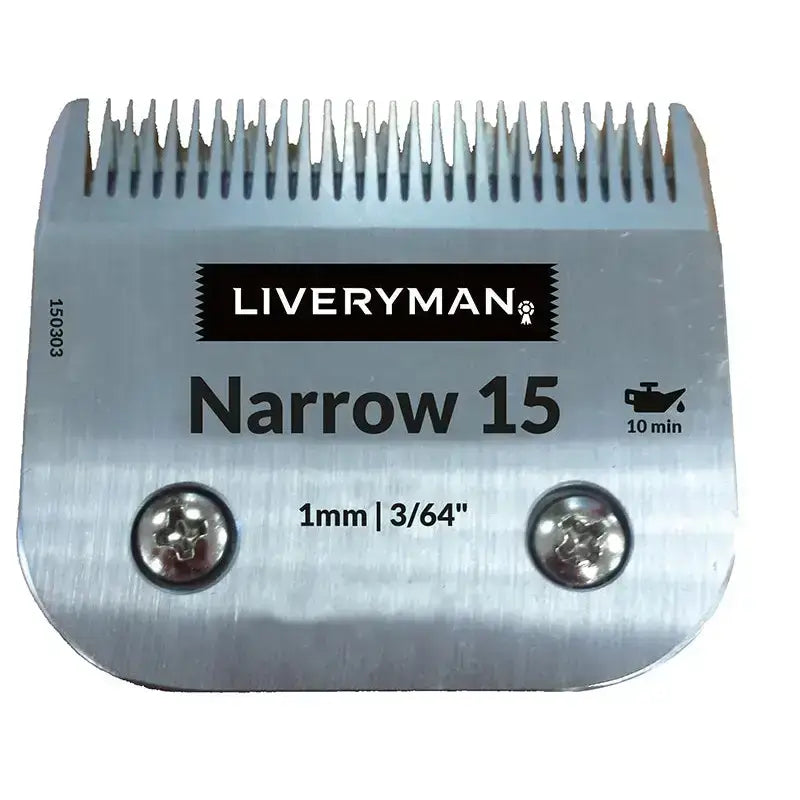 Silver metallic liveryman clipper blades snap-on a5 narrow with fine-toothed comb and screws for precise cutting heights