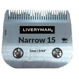Silver metallic liveryman clipper blades snap-on a5 narrow with fine-toothed comb and screws for precise cutting heights