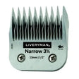Silver metal liveryman clipper blades snap-on a5 narrow comb with precise cutting heights and sleek design