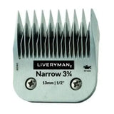 Silver metal liveryman clipper blades snap-on a5 narrow comb with precise cutting heights and sleek design