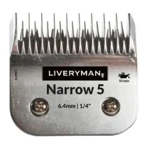 Silver metal liveryman clipper blades snap-on a5 narrow with precise cutting teeth for adjustable cutting heights