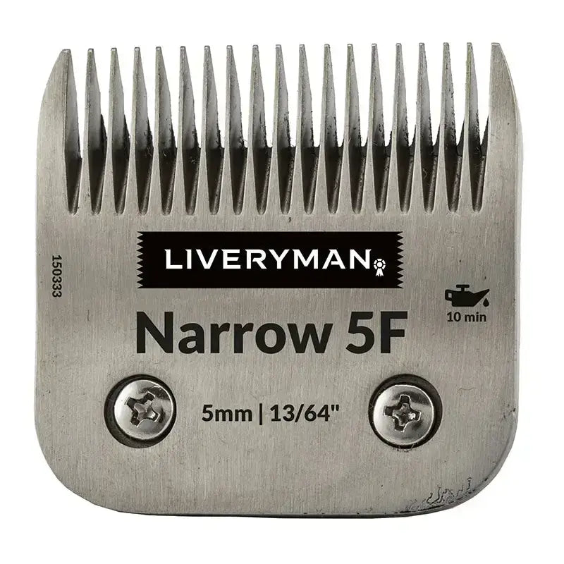 Silver metallic liveryman clipper blades snap-on a5 narrow comb with brushed finish and even cutting heights teeth