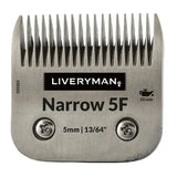 Silver metallic liveryman clipper blades snap-on a5 narrow comb with brushed finish and even cutting heights teeth
