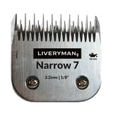 Liveryman Clipper Blades Snap-On A5 Narrow Narrow 7 Skip Tooth Clipper Blades