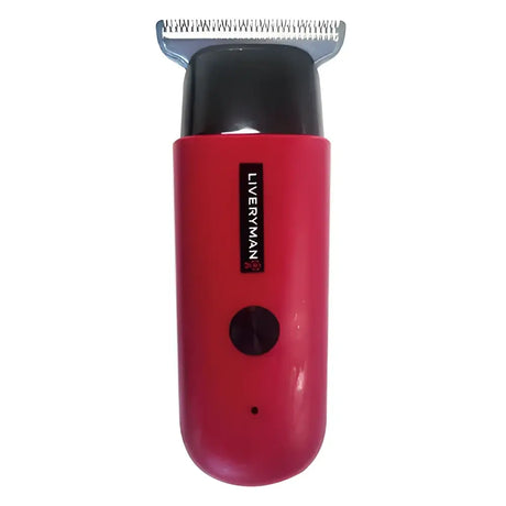Red liveryman robin trimmers electric hair trimmer with black head and silver blade perfect small pocket trimmer