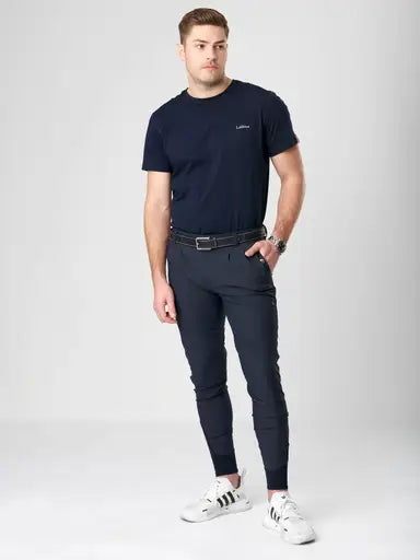 LeMieux Mens Elite Classic Pleated Breech Navy 28" Navy Breeches