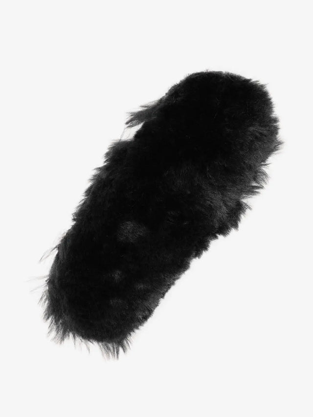 LeMieux Simuwool Chin/ Noseband Guard Black One Size Black Curb Chain Guards