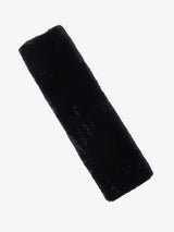 LeMieux Simuwool Dressage Slip On Girth Sleeve Black One Size Black Girth Sleeves
