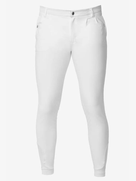 LeMieux Mens Elite Classic Pleated Breech White 28" White Breeches